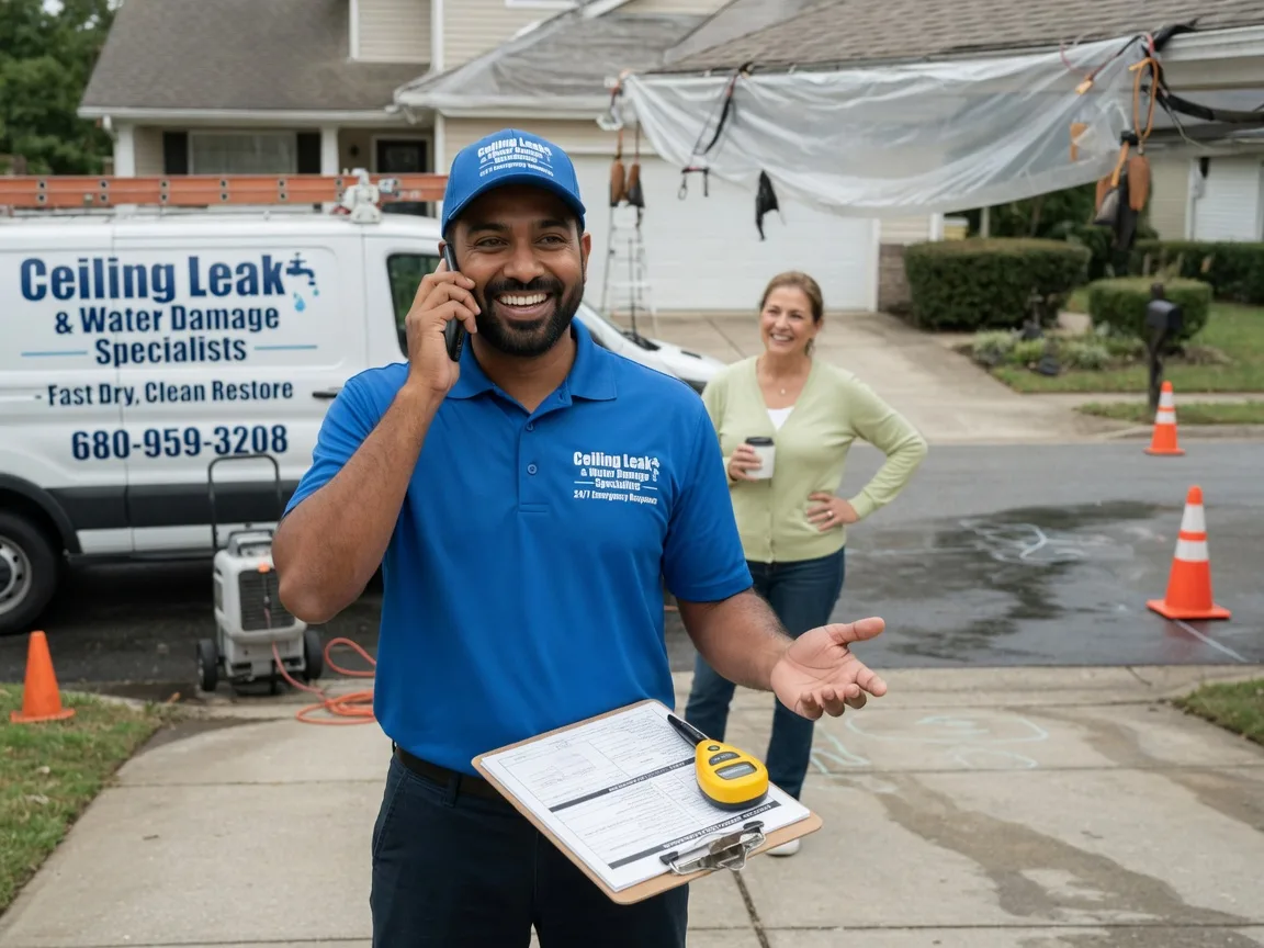 Ceiling Leak Cleanup Niota, IL FAQs